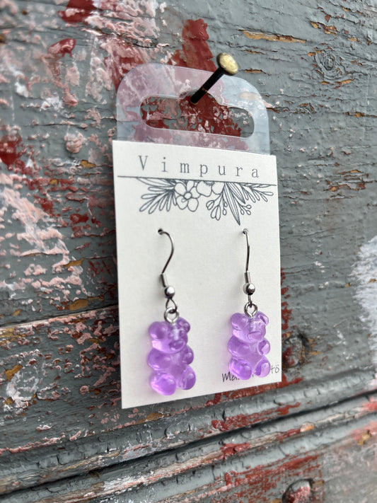 korvakorut, violetti