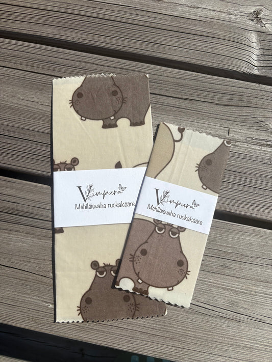 Mehiläisvaha ruokakääre, hippo