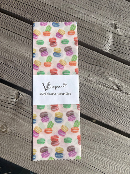 Mehiläisvaha ruokakääre, macarons