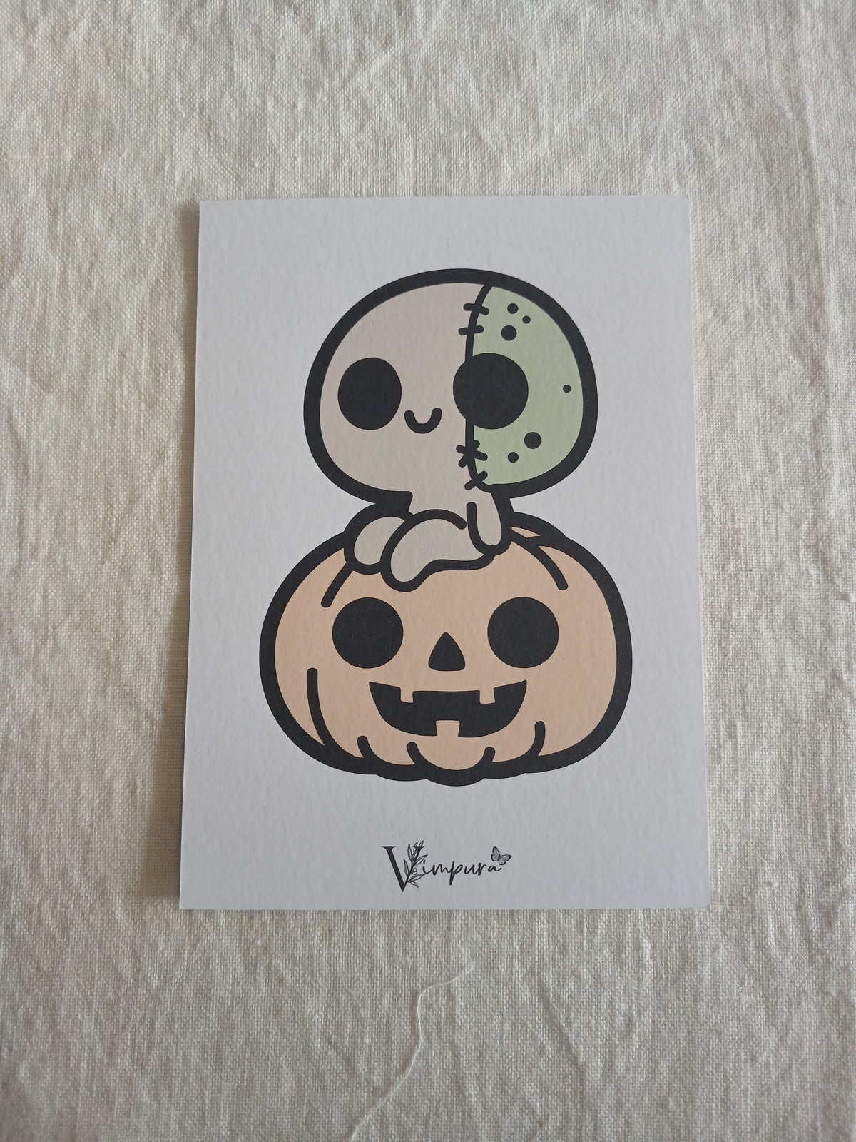 Postikortti, Halloween Kurpitsa ystävä